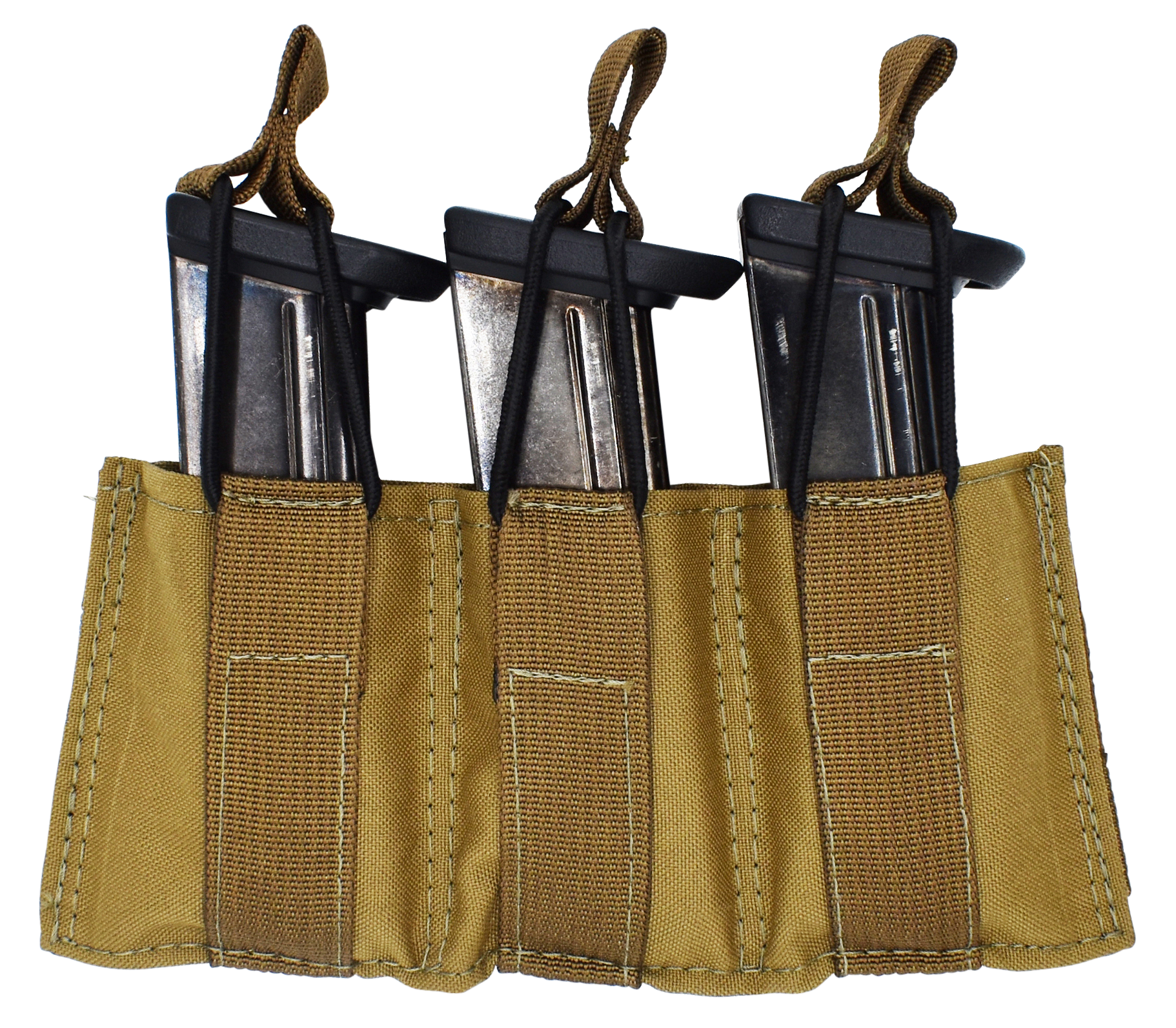 Tacshield T3608CY Speed Load Triple Pistol Triple Coyote 1000D Nylon