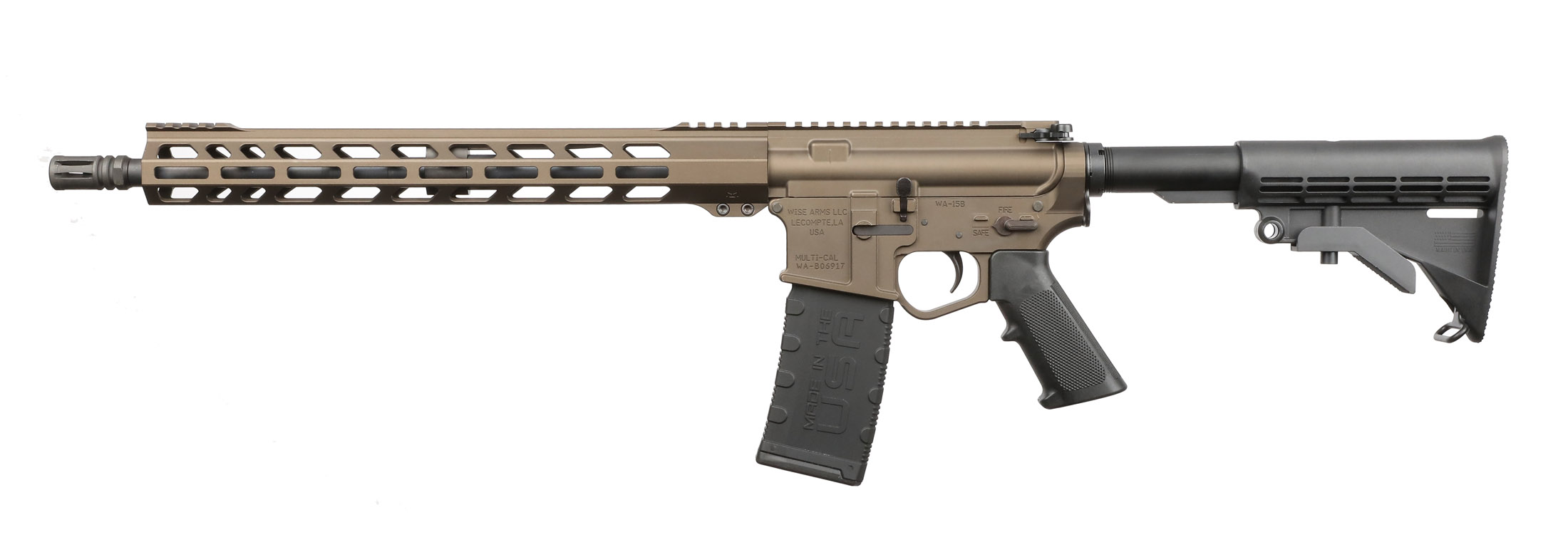 Wise Arms WA-15B 300 AAC Blackout 16 Inch 30 Rounds Midnight Bronze