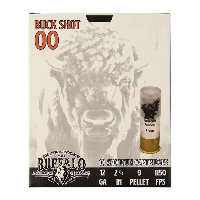 12 GAUGE 2-3/4'' 9 PELLET 00 BUCK SHOT 10/BOX