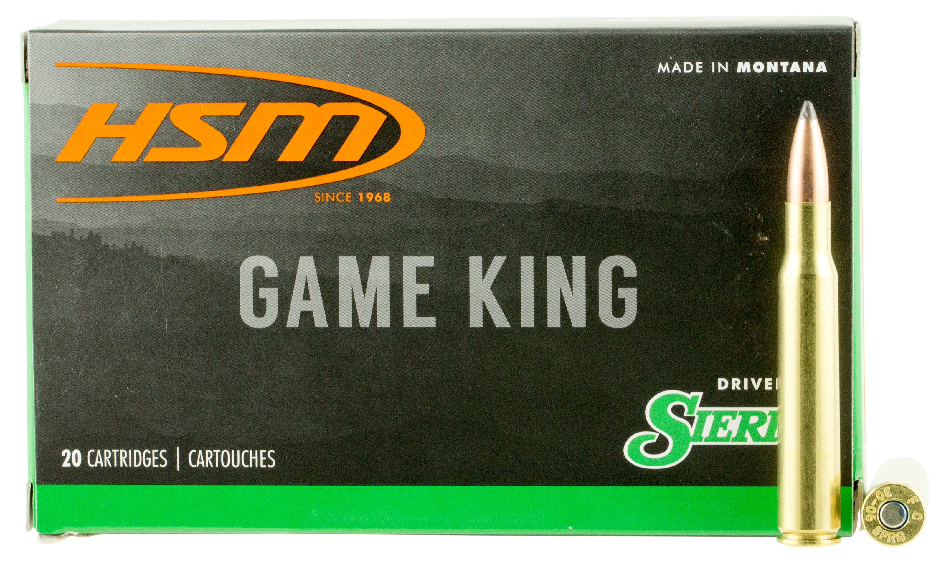 HSM 3040KRAG9N Game King 30-40 Krag 180 gr Sierra GameKing Spitzer Boat Tail 20 Rounds