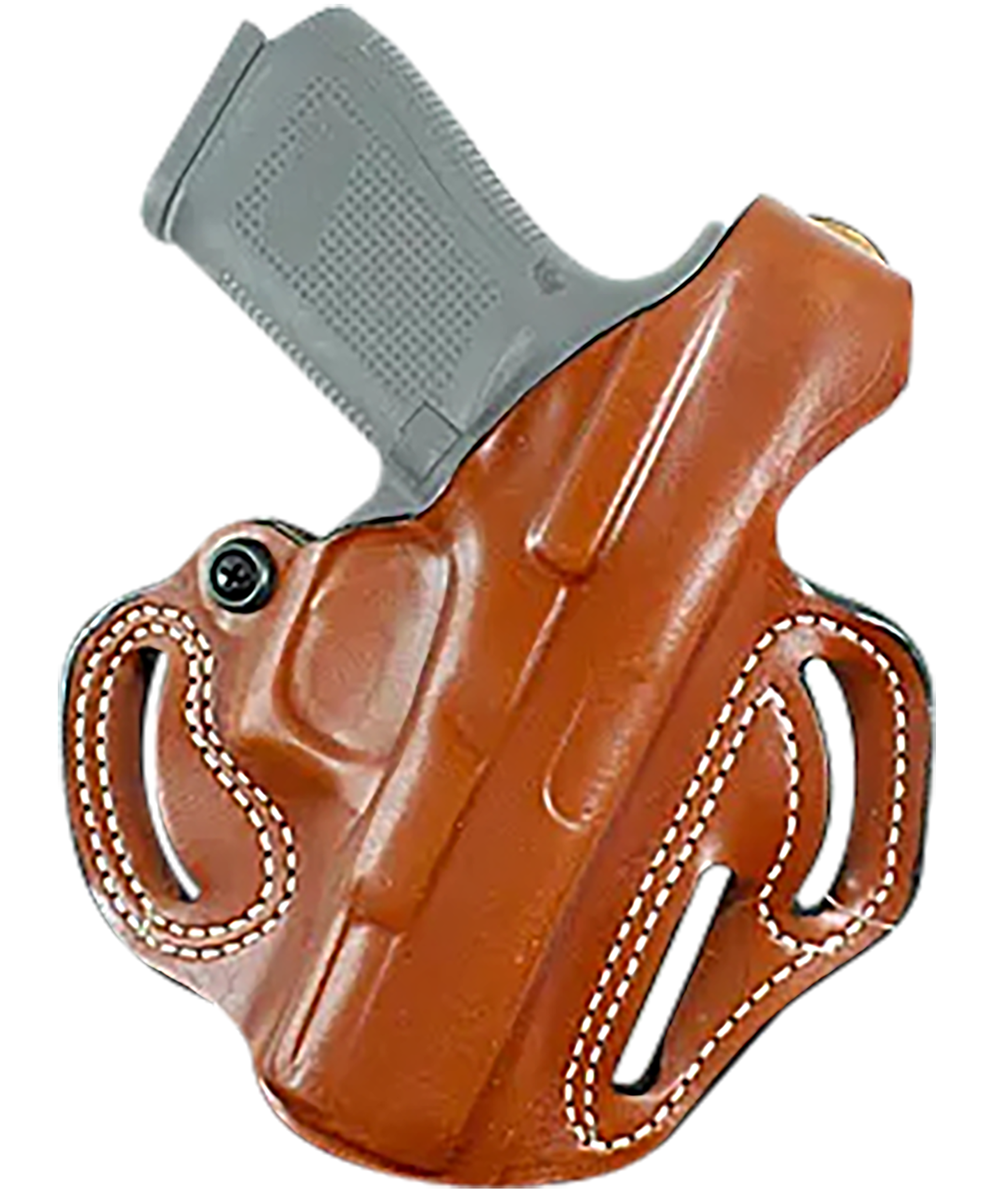 DeSantis Gunhide 001TA0XZ0 Thumb Break Scabbard OWB Tan Leather Belt Slide Fits Springfield Echelon Right Hand