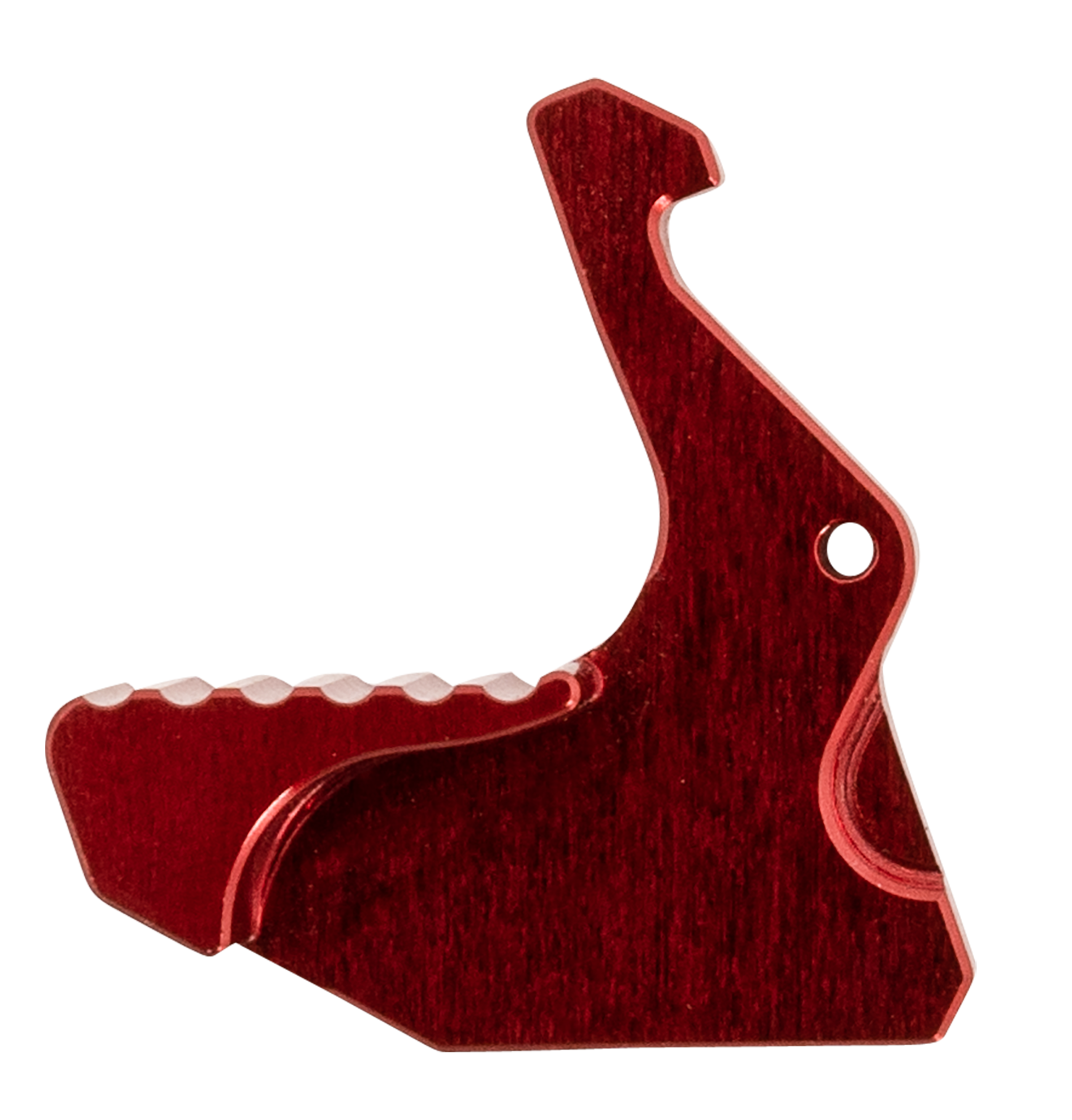 Rise Armament Red Aluminum Extended Charging Handle Latch for Mil-Spec AR