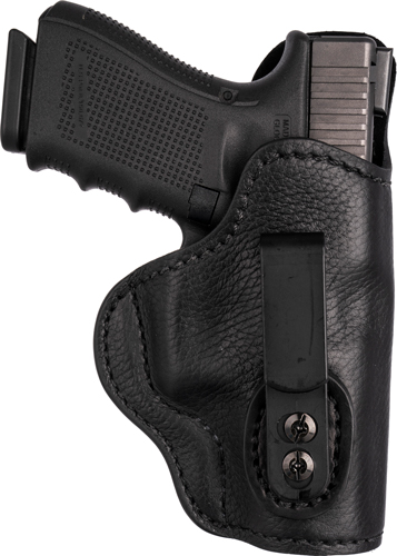1791 Gunleather UCH4NSBR Ultra Custom  IWB Size 04 Night Sky Black Leather Belt Clip Compatible w/Glock 17/S&W M&P Shield/Springfield XD Right Hand