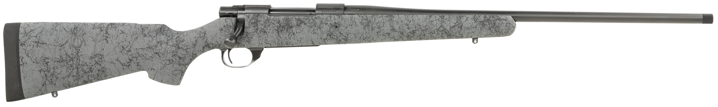 Howa HHS43161 M1500 HS Precision 308 Win 5+1 22" Threaded Barrel, Black Metal Finish, Gray Black Webbed Fixed HS Precision Stock
