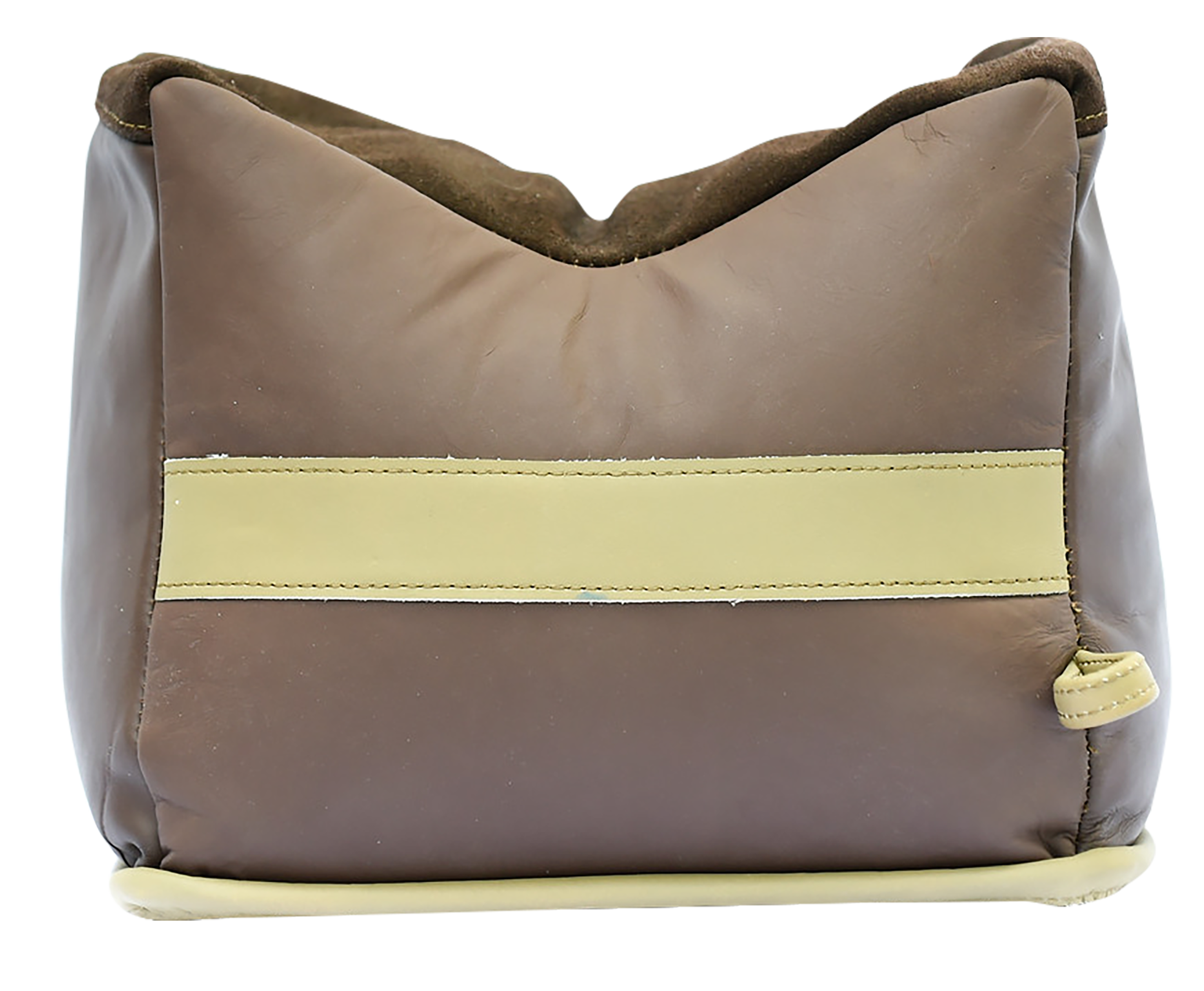 BenchMaster BMALBBKE Bench Bag  Large Empty Brown Leather Front Bag 24 oz