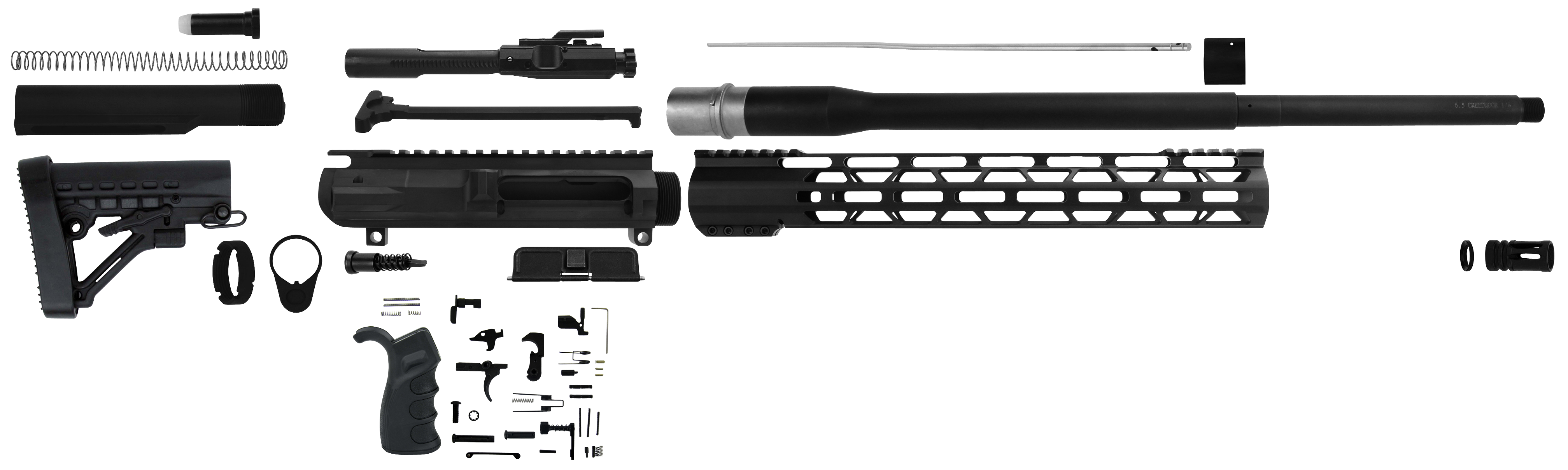 Tacfire Ssrk65crdlpk20bn Ar Build Kit Rifle 6.5 Creedmoor Nitride 5/8-24