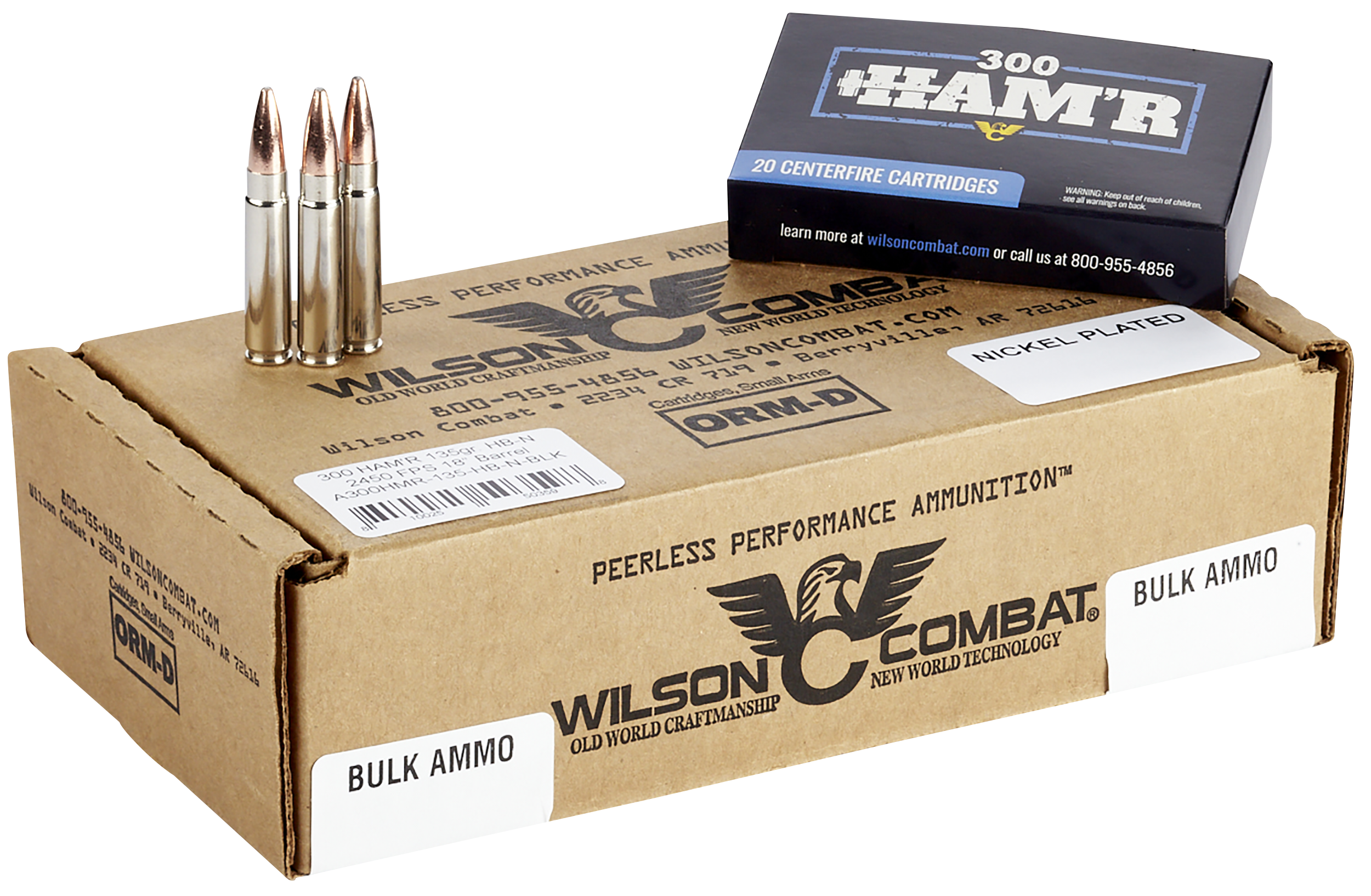 Wilson Combat A300HMR135HBN 300 HAM'R Speer HAM'R Bonded 135 Grain 20 Rounds