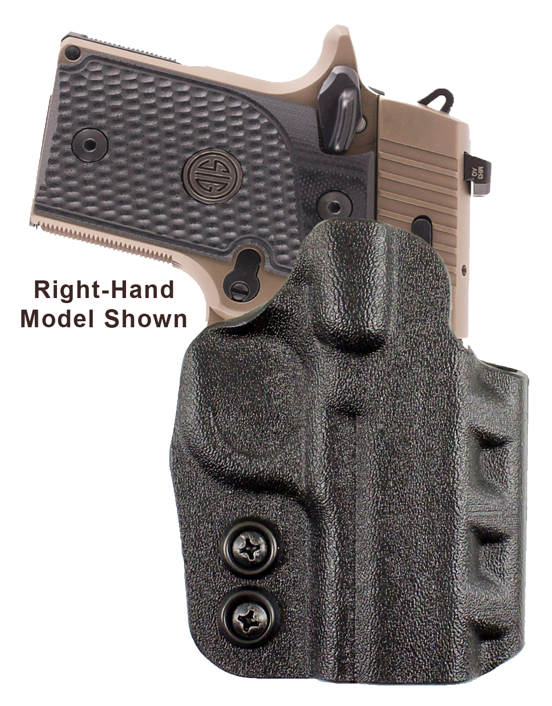 DeSantis Gunhide D94KB8WZ0 Cazzuto  OWB Black Kydex Paddle Fits Springfield Prodigy w/wo Red Dot Fits 4.25-5" Barrel