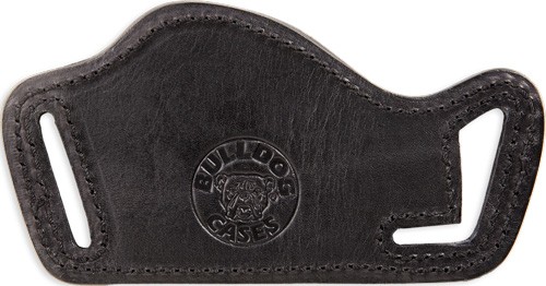 Bulldog Lay Flat Leather Holster Black RH/LH Large Frame Autos - LF-L