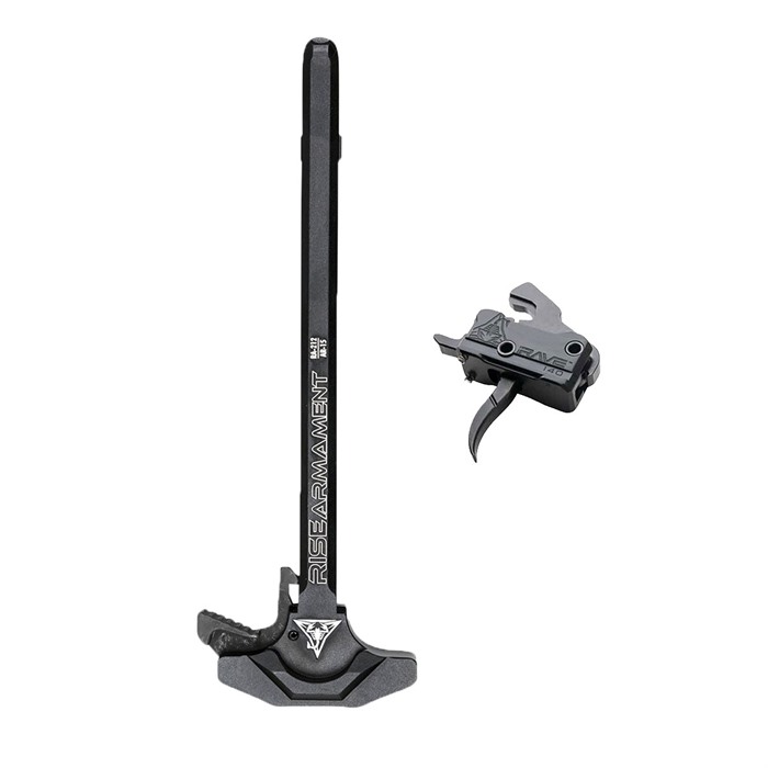 Rise Armament RAVE 140 Trigger Curved and Extended Latch Charging Handle AR-15