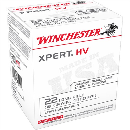 Winchester XPERT 22 Long Rifle Lead Hollow Point 36 Grain 500 Rounds