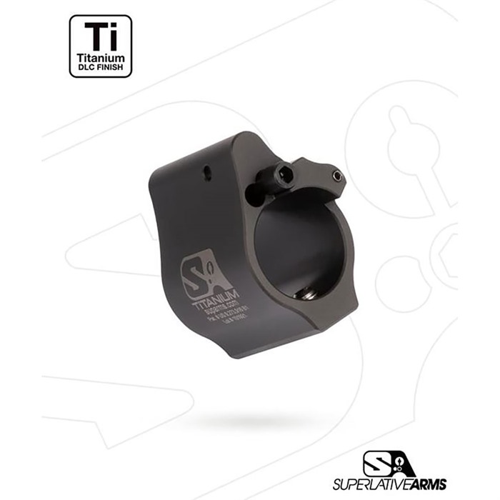 Superlative Arms Ar-15 Solid Titanium Adjustable Gas Block .936 ClampOn