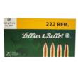 Sellier & Bellot Rifle Ammunition .222 Remington Soft Point 50 Grain 20 Rounds