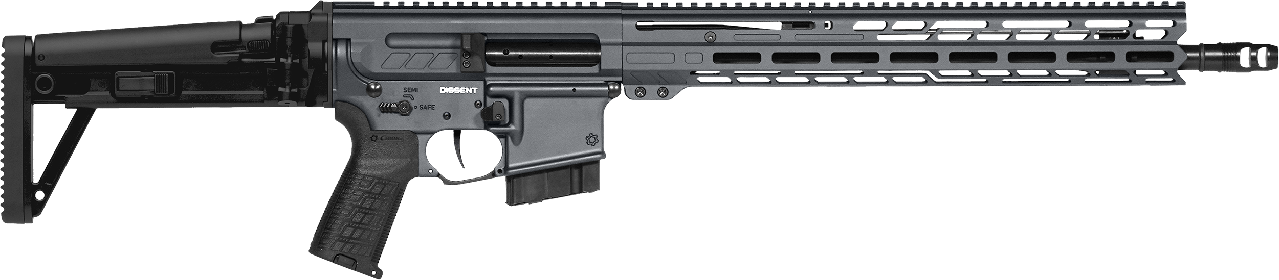 CMMG Dissent MK4 6mm ARC 16.10" 10+1 Sniper Gray Side Folding Stock