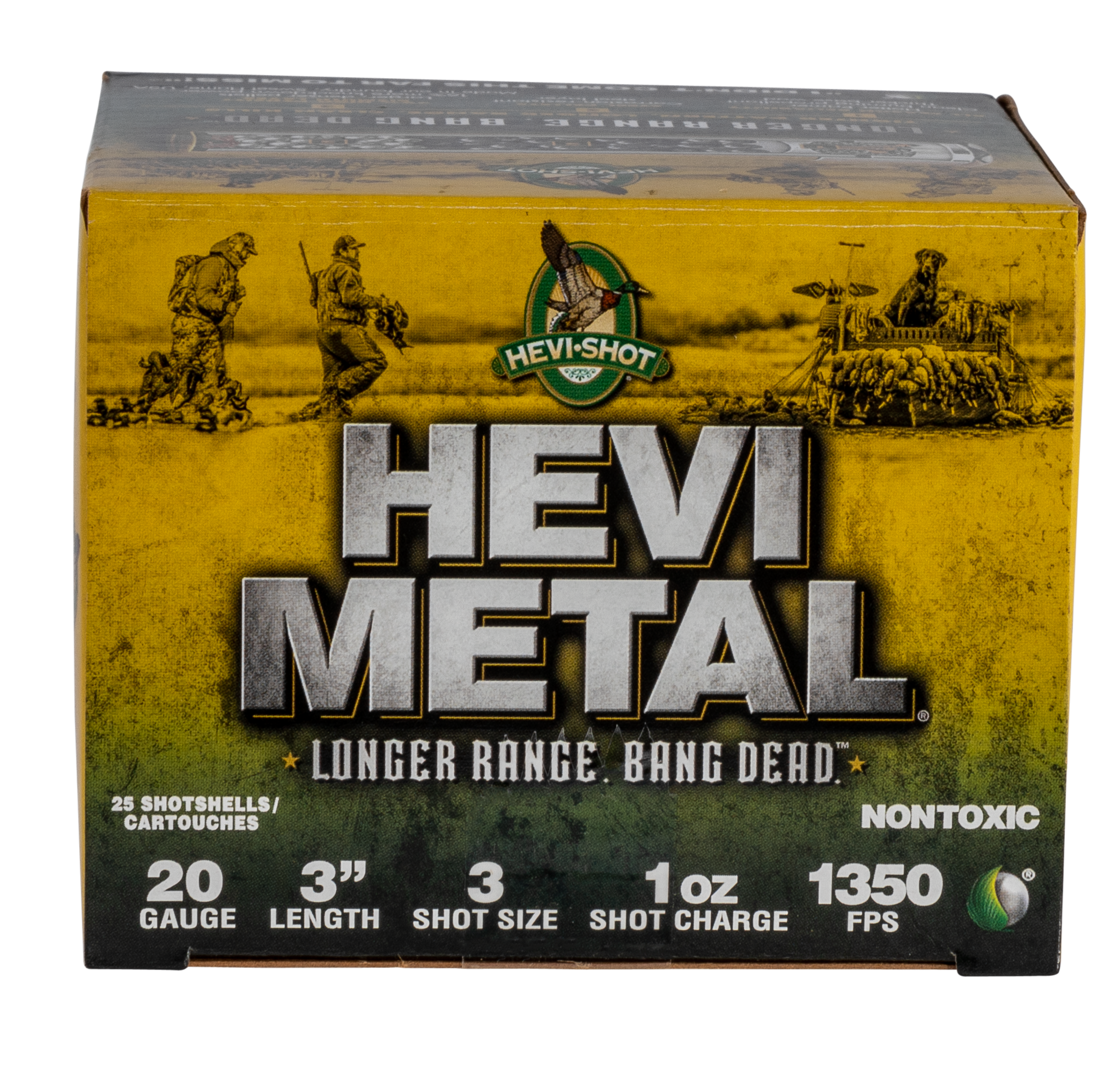 HEVI-Metal HS39003 HEVI-Metal Longer Range 20Gauge 3" 1oz 3Shot 25 Rounds