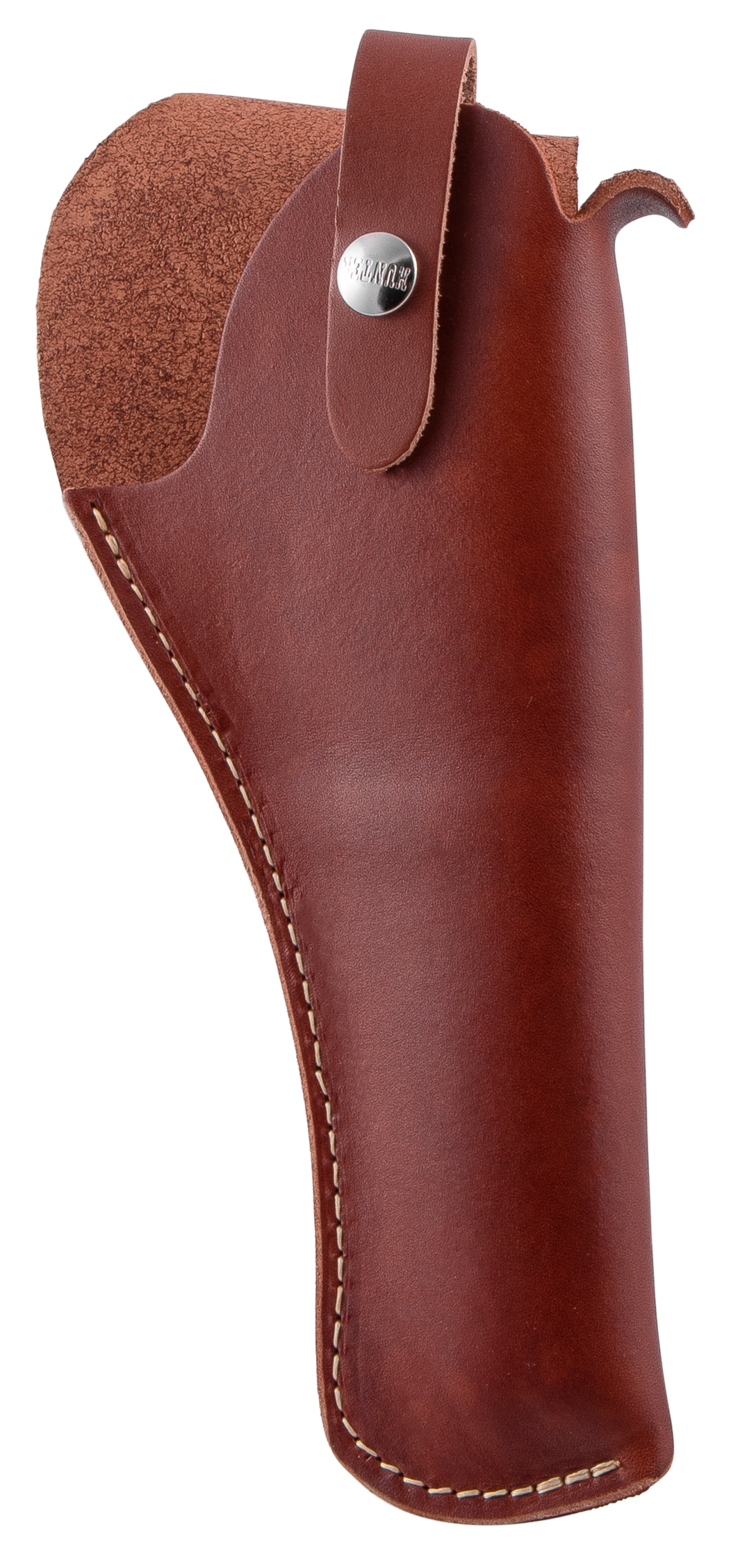 Hunter Company 24004 Crossdraw  OWB Size 04 Chestnut Tan Leather Belt Slide Fits Med/Lg DA Revolver Fits 6" Barrel Right Hand