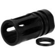 TacFire 5/8x24 TPI Bird Cage Muzzle Brake .30 Cal Steel Oxide Finish