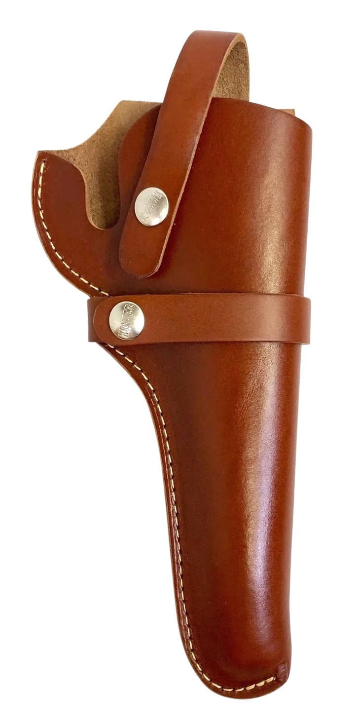 Hunter Company 1100-14 Belt  OWB Size 14 Chestnut Tan Leather Belt Loop Fits DA Revolver Fits 5.50-6" Barrel Right Hand Compatible w/ Hunter Buscadero/Straight Cartridge Belts