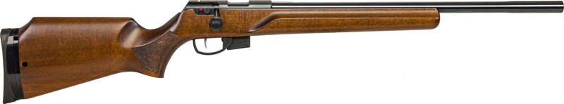 Anschutz 1761 MPR 22 Long Rifle, 21in. Barrel, 5rd, Wood Monte Carlo Stock & 2-Stage Trigger - Black (NPN: 15539)