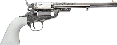 Cimarron 1851Rm Wild Bill Hickok .38 Special 7.5 Inch 6 Round Nickel Plated