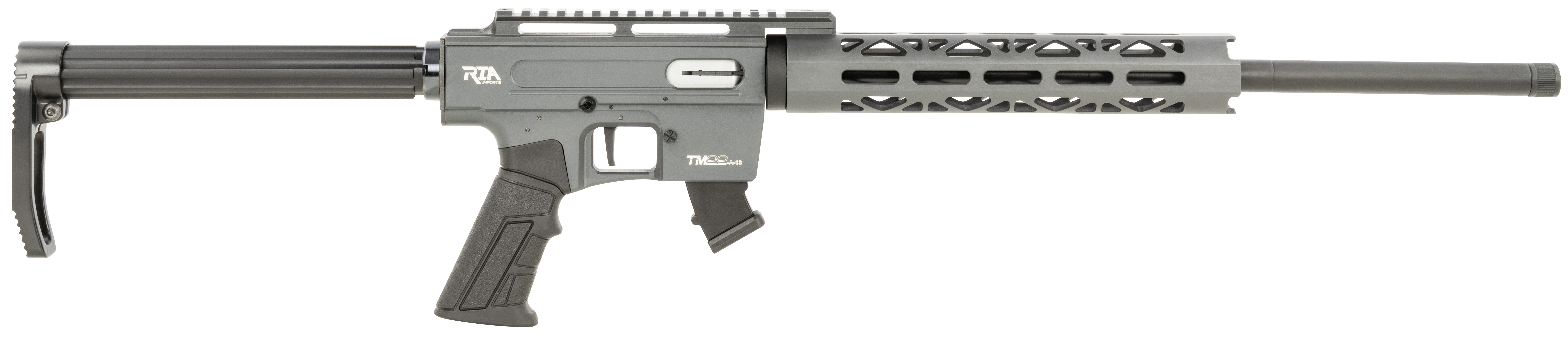 Armscor TM22 22 Long Rifle, 18in. Barrel, 10rd, MLOK Handguard & Fixed Stock - Gray (NPN: TM2218SGREY)