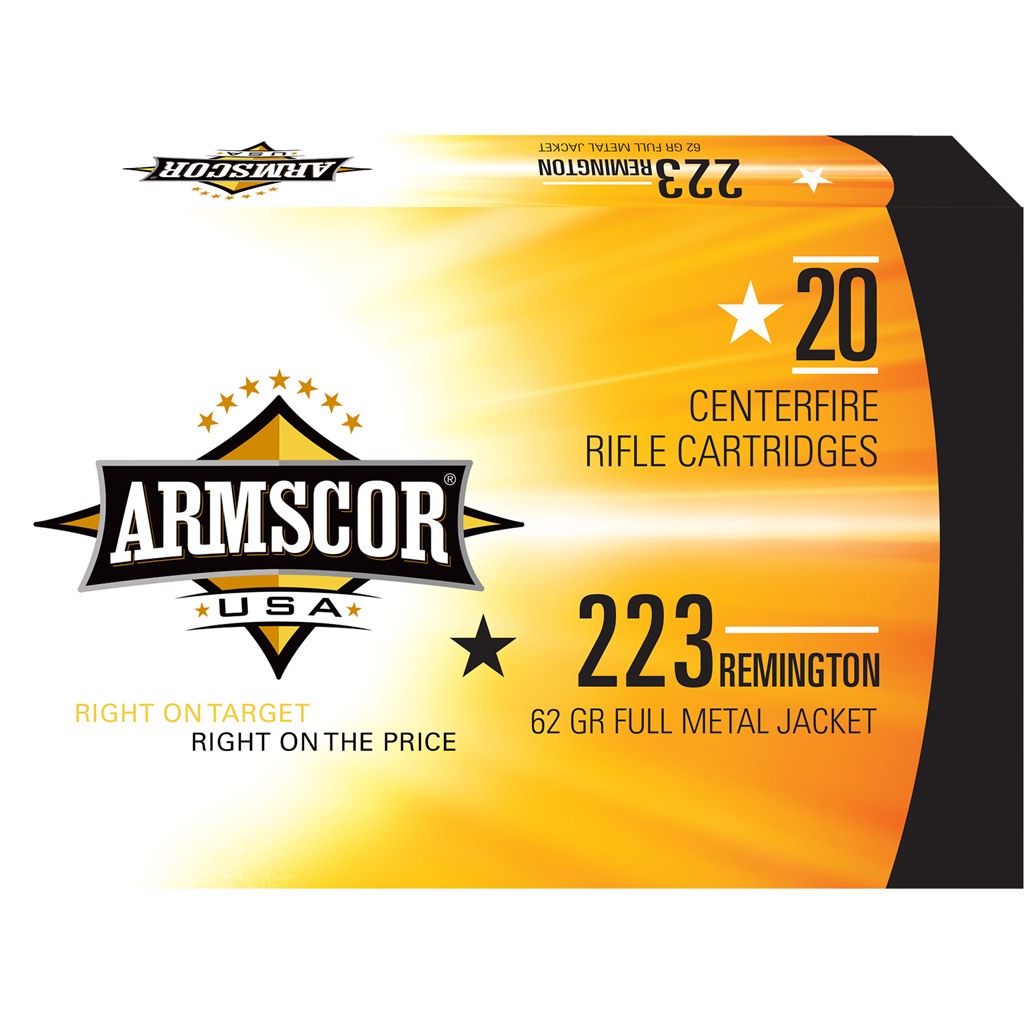 Armscor Target Rifle Ammo 223 Rem. 62 gr. PSP Bonded 20 rd.