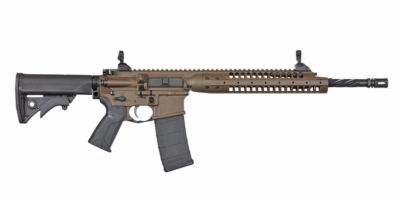 LWRC Individual Carbine A5 5.56x45mm NATO 16.1" 30rd Patriot Brown Adjustable Stock