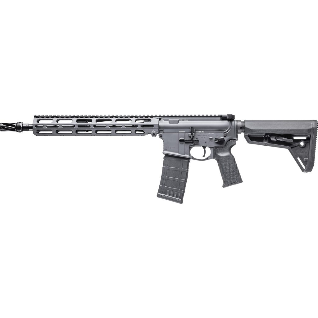 VKTR VK1PW Rifle with Hux WRX Flash Hider 5.56 NATO 13.7 in. Sniper Gray 30 rd. PW to 16 in.