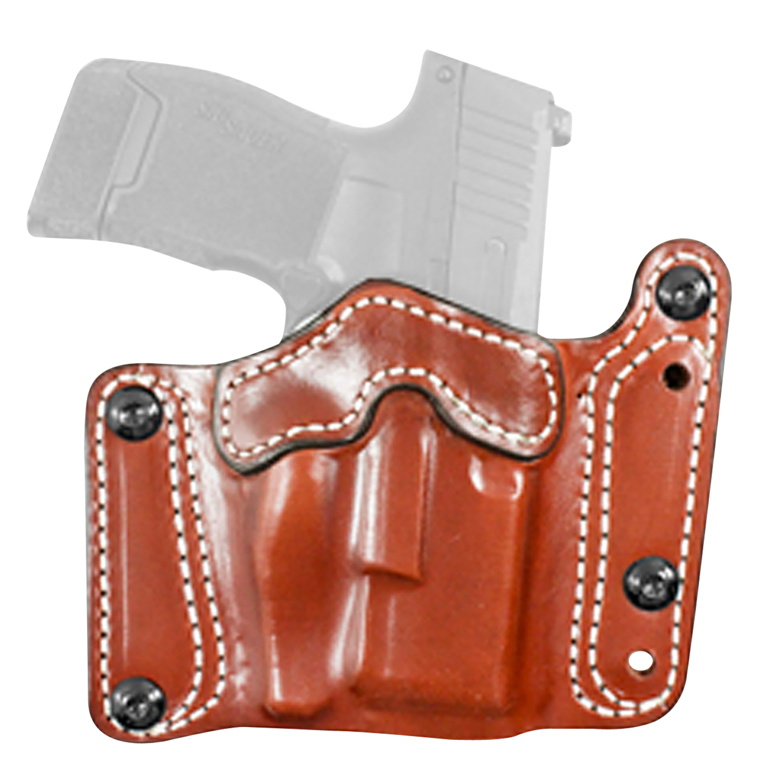 DeSantis Gunhide 194TJ1LZ0 Variable 194  OWB Tan Leather Fits Glock 19/19 G5/19x/23/32/45 Belt Clip Mount Ambidextrous
