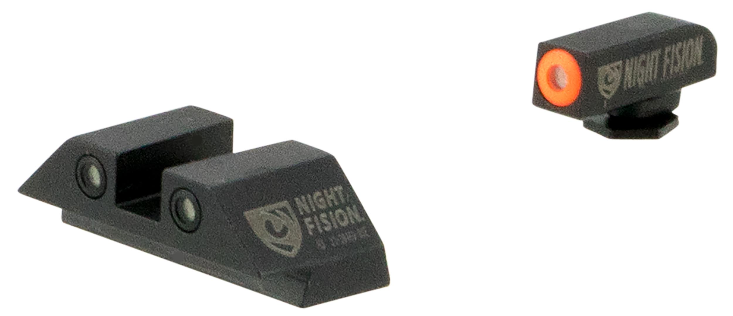 Night Fision Glock 42 43 43X Tritium Front Orange Rear White Night Sights