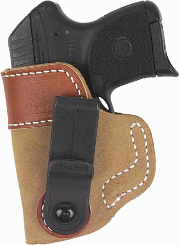 DeSantis Gunhide 106NA85Z0 Sof-Tuck  IWB Tan Leather/Suede Belt Clip Fits Colt Commander Right Hand