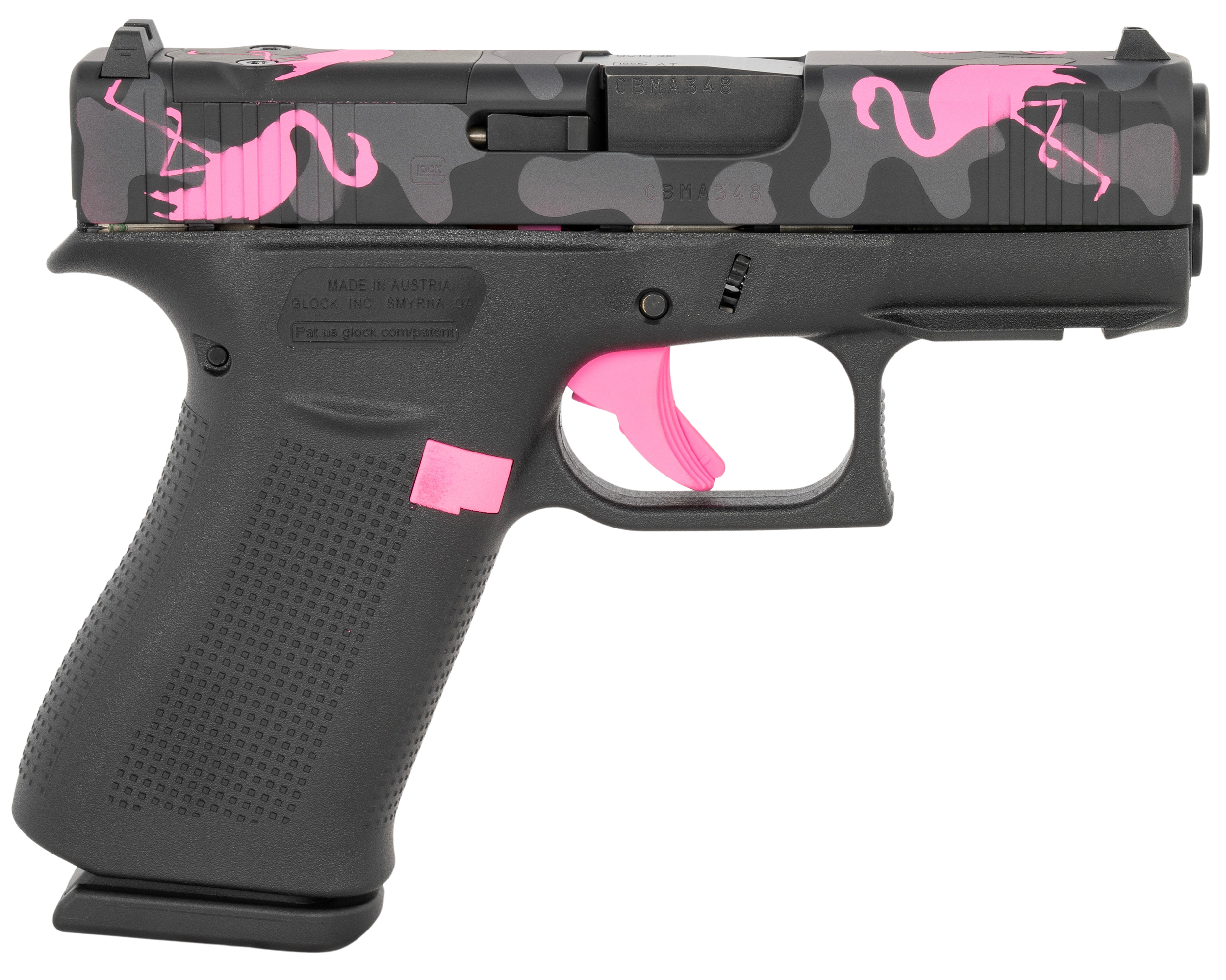 Glock G43X MOS 9mm Luger 3.41in Barrel 10rd Red Finish