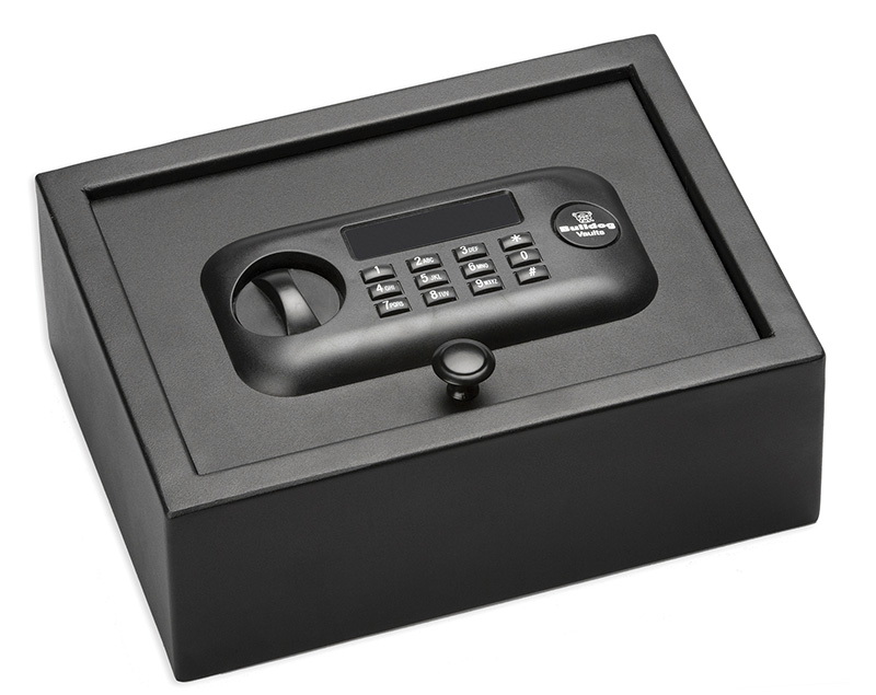 Bulldog BD1030 Digital Top Open Vault Standard Keypad Entry Black Powder Coat Steel 11.80" x 8.70" x 4"