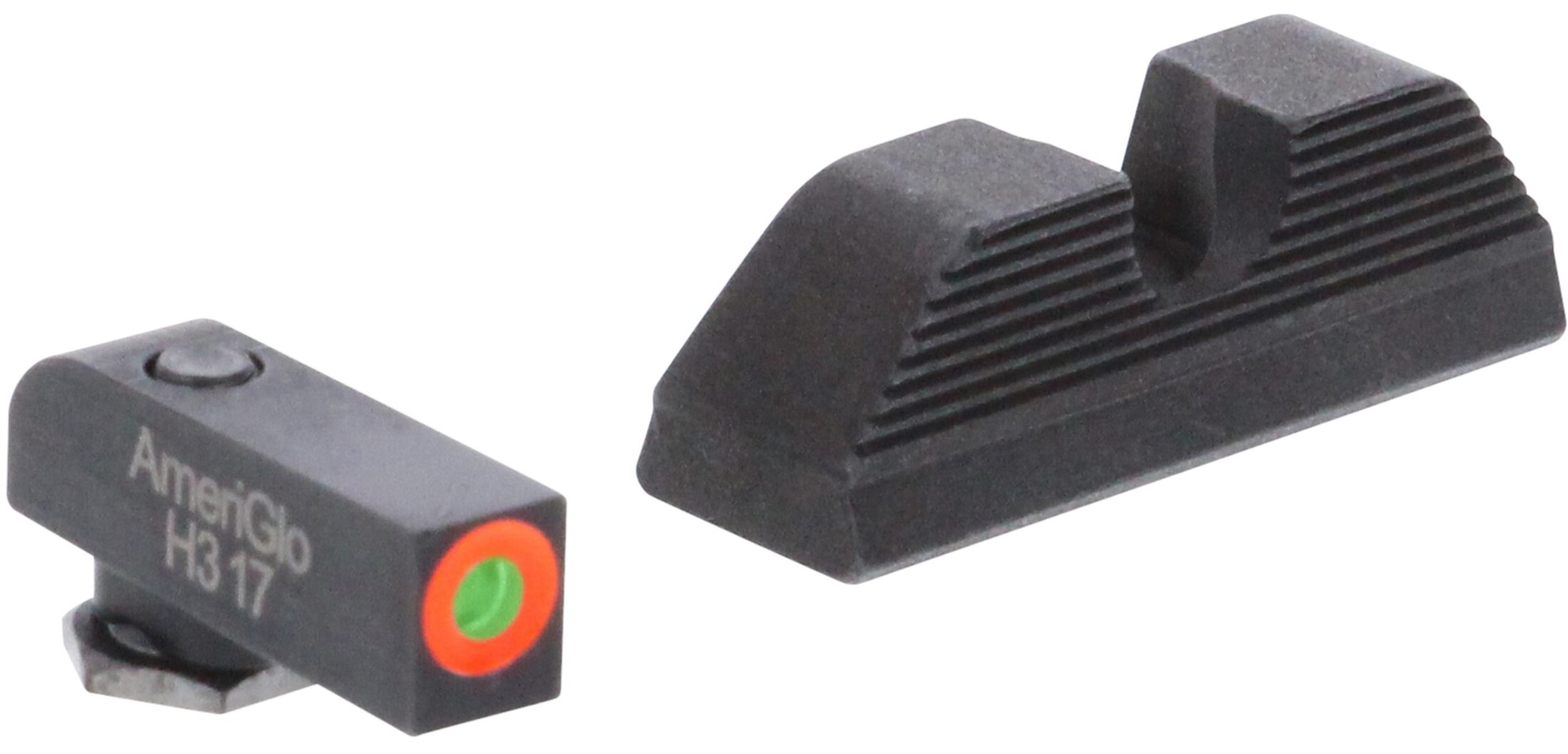 AmeriGlo Protector Sight Set Glock Gen5 9mm 40 Green Tritium Orange Outline