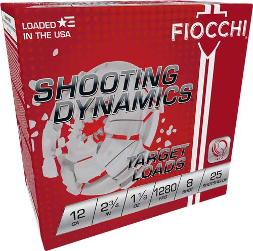 Fiocchi Target Load 12 Gauge Lead Shot 1-1/8 Ounce 25 Rounds