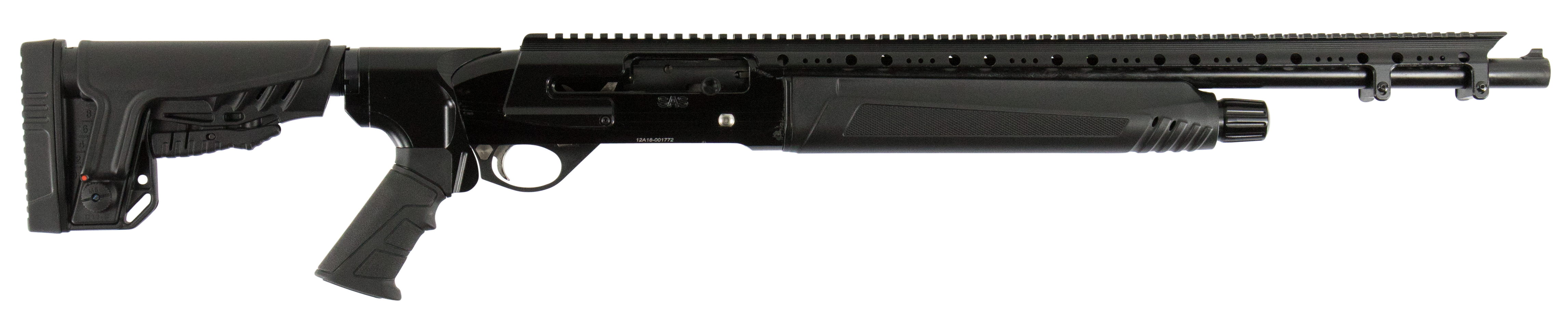 Hatfield SAS 12GA, 20in. Barrel, 4rd, 4 pos. Adj. Stock & Pistol Grip - Black (USA12T)