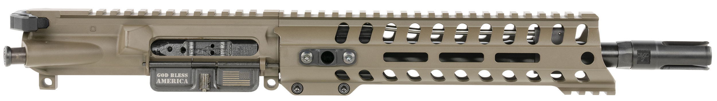 Patriot Ordnance Factory Minuteman Upper 5.56 Nato 10.5in Patriot Brown 9in Mlok