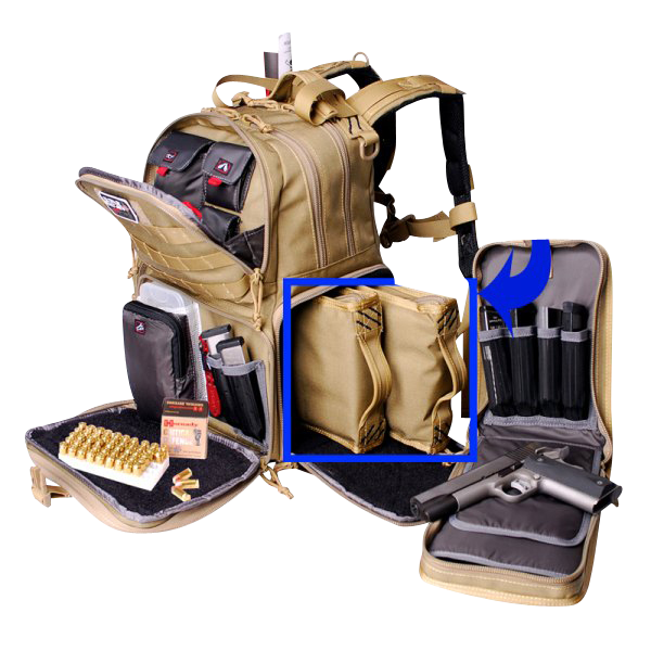 GPS Bags T1612BPR Tactical Range Backpack Rifle Green 1000D Nylon 3 Handguns                                                                                                                            