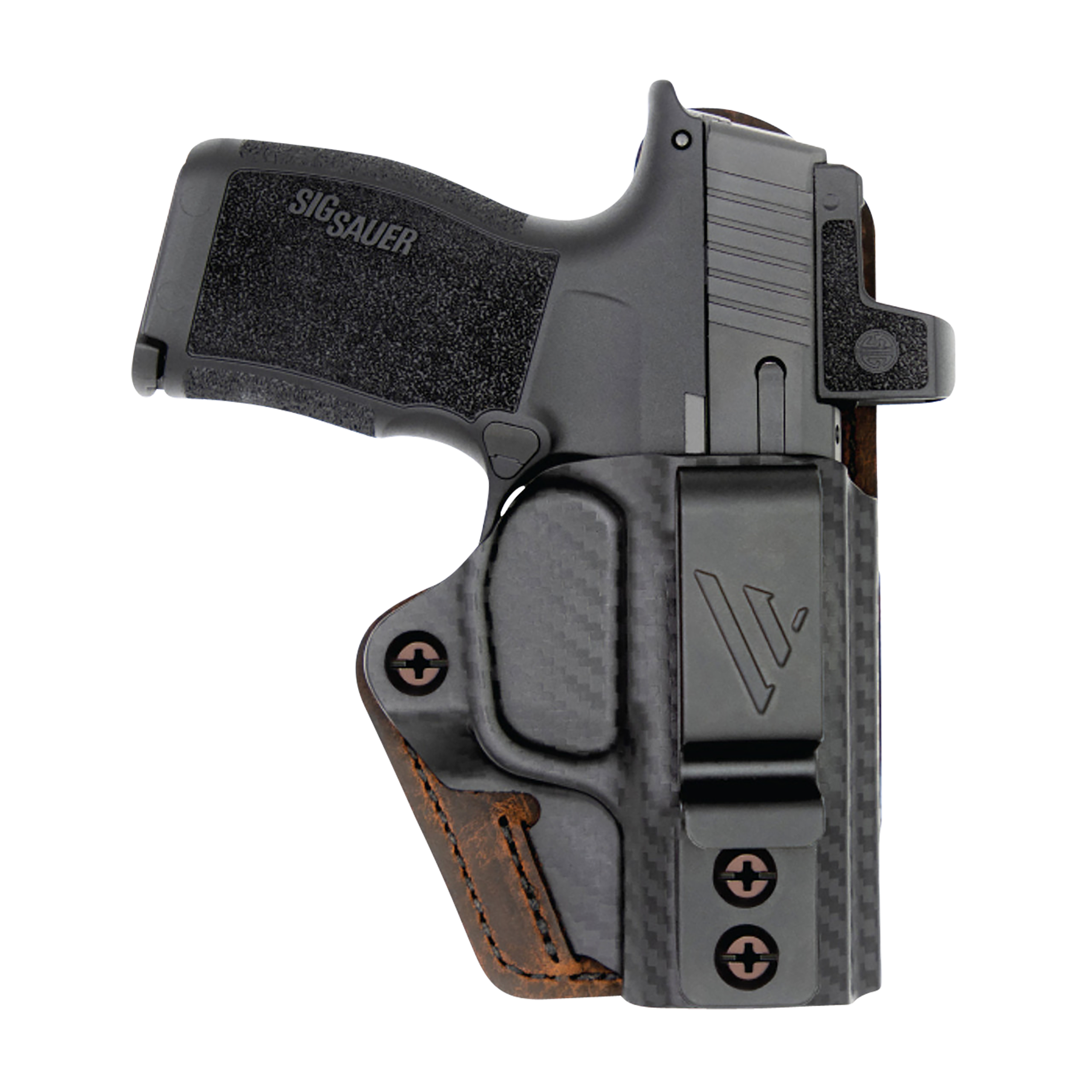 Versacarry 1CC2611P365 Compound Custom IWB Black Polymer Belt Clip Fit Sig P365 Right Hand