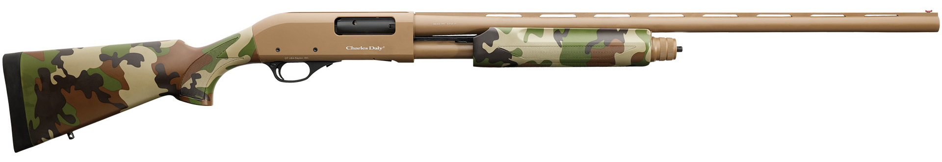 Charles Daly Cdly 301 12 Gauge 28 Inch 6 Rounds Woodlands Camo