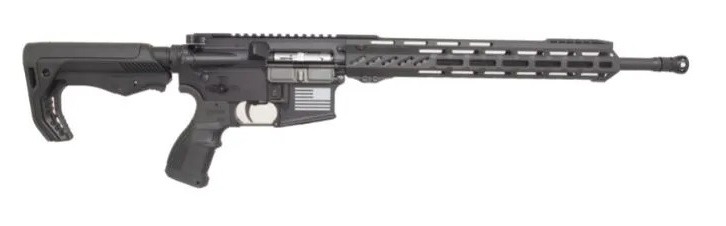 FosTech Tech-15 Stryker AR-15 Rifle - Black | .22 LR | 17" CMMG Barrel | 13" Mach-2 Rail | FosTech Tomahawk Stock | Sabre Grip | Installed Echo Sport Trigger