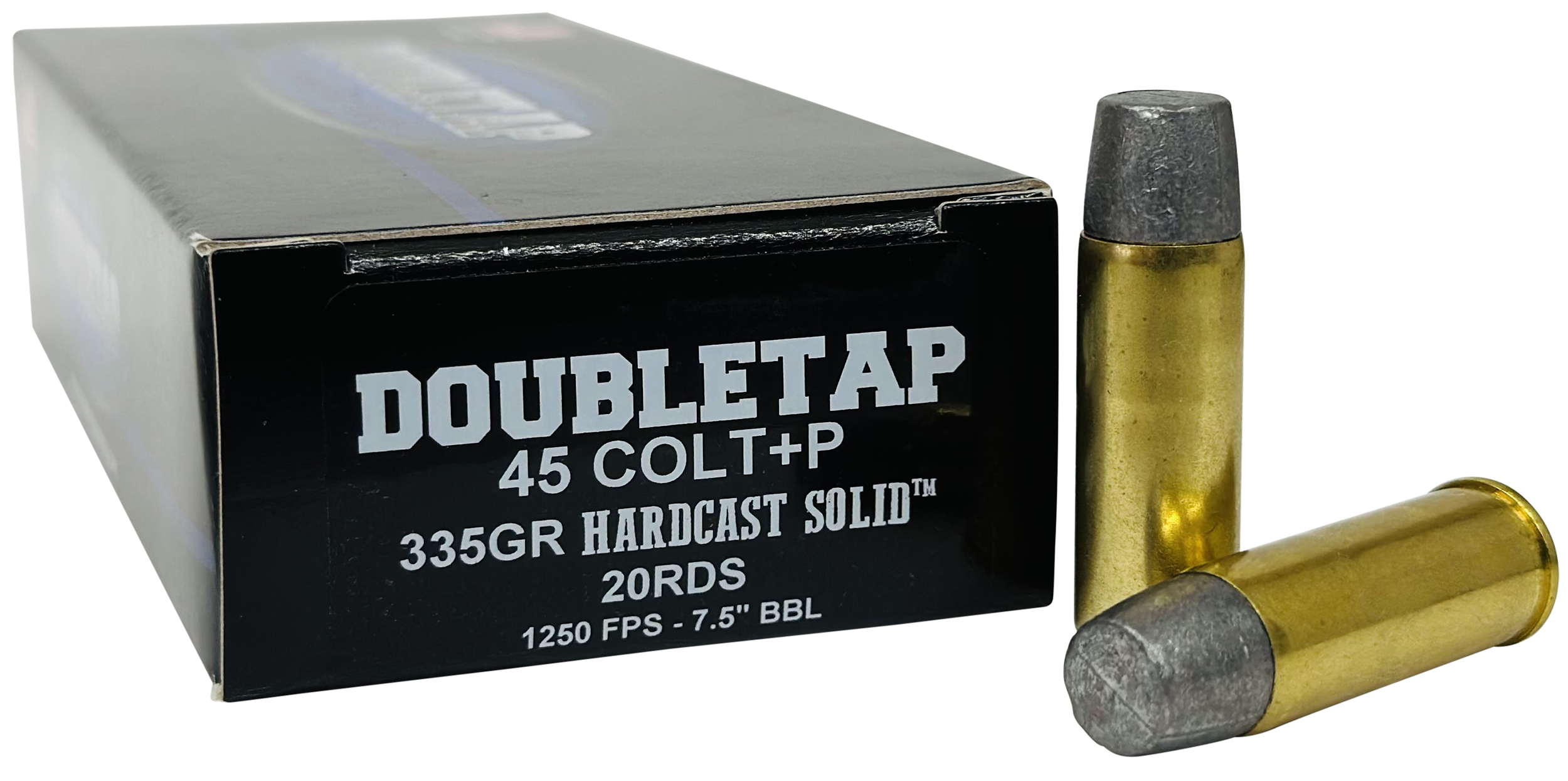 DoubleTap Ammunition 45P335HC   45Colt+P 335gr Hard Cast Solid 20 Rounds