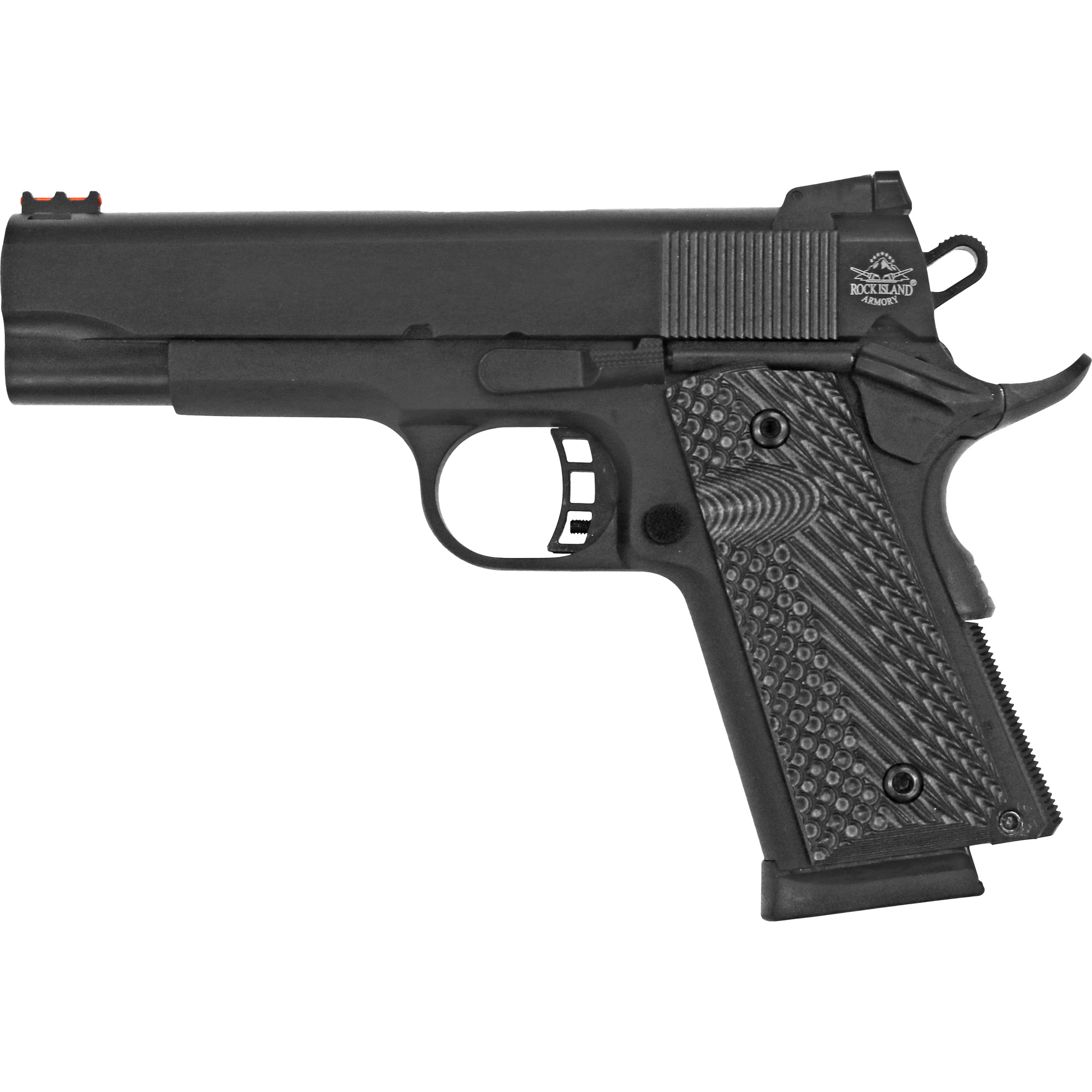 Rock Island Rock Ultra CCO 1911 Pistol 45 ACP 4.2 in. Black Hardcoat 7 rd.