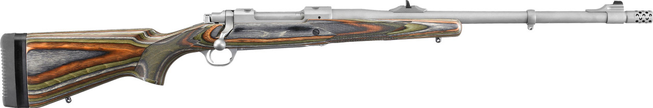 Ruger Hawkeye Guide Gun 375 Ruger 20" 3+1 Matte Stainless Green Laminate