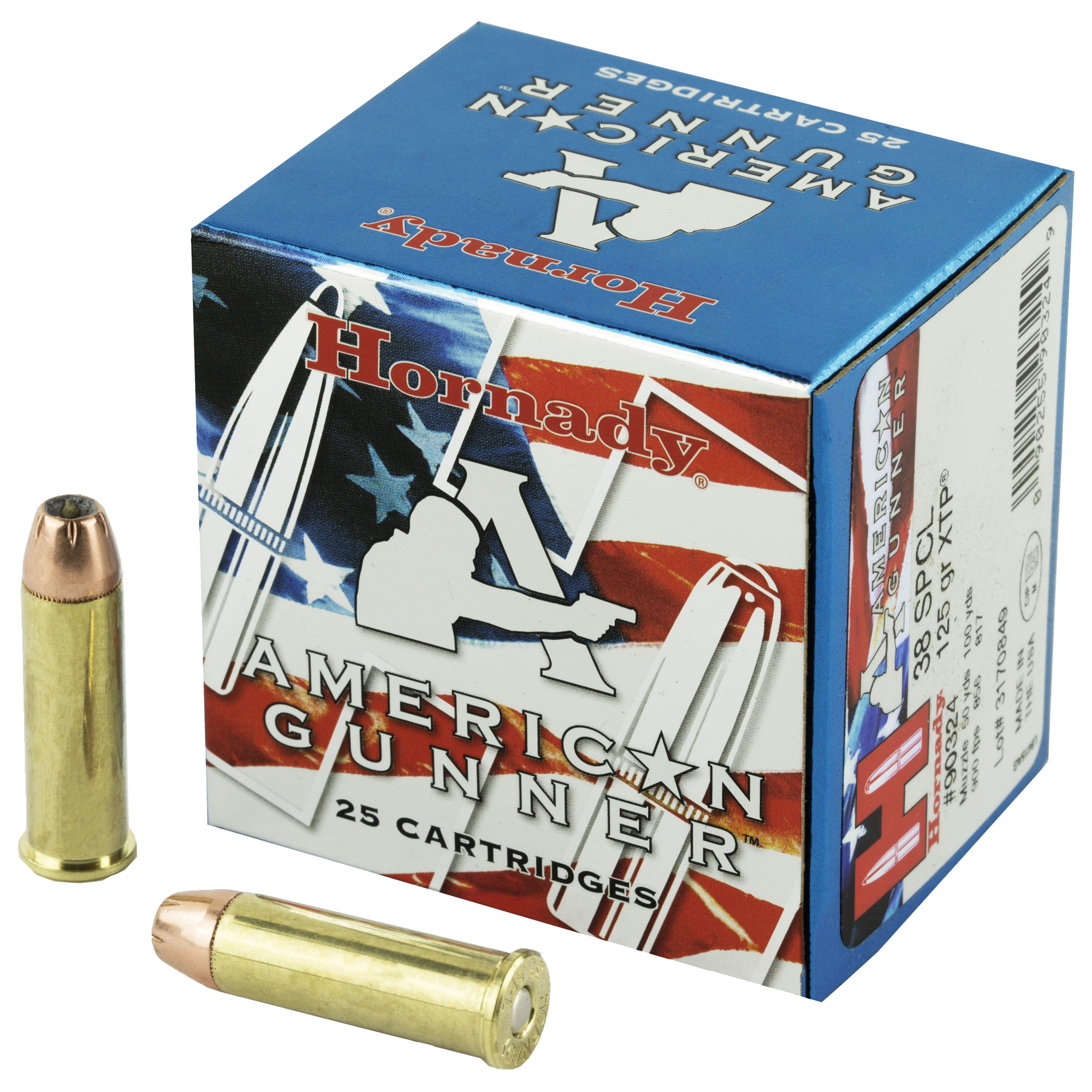 Hornady American Gunner Pistol Ammo 38 Spl 125 gr. XTP Hollow Point 25 rd.