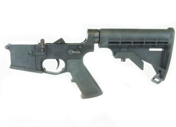 KE Arms USM4 Forged Complete AR15 Lower Receiver - Black | M4 Buttstock