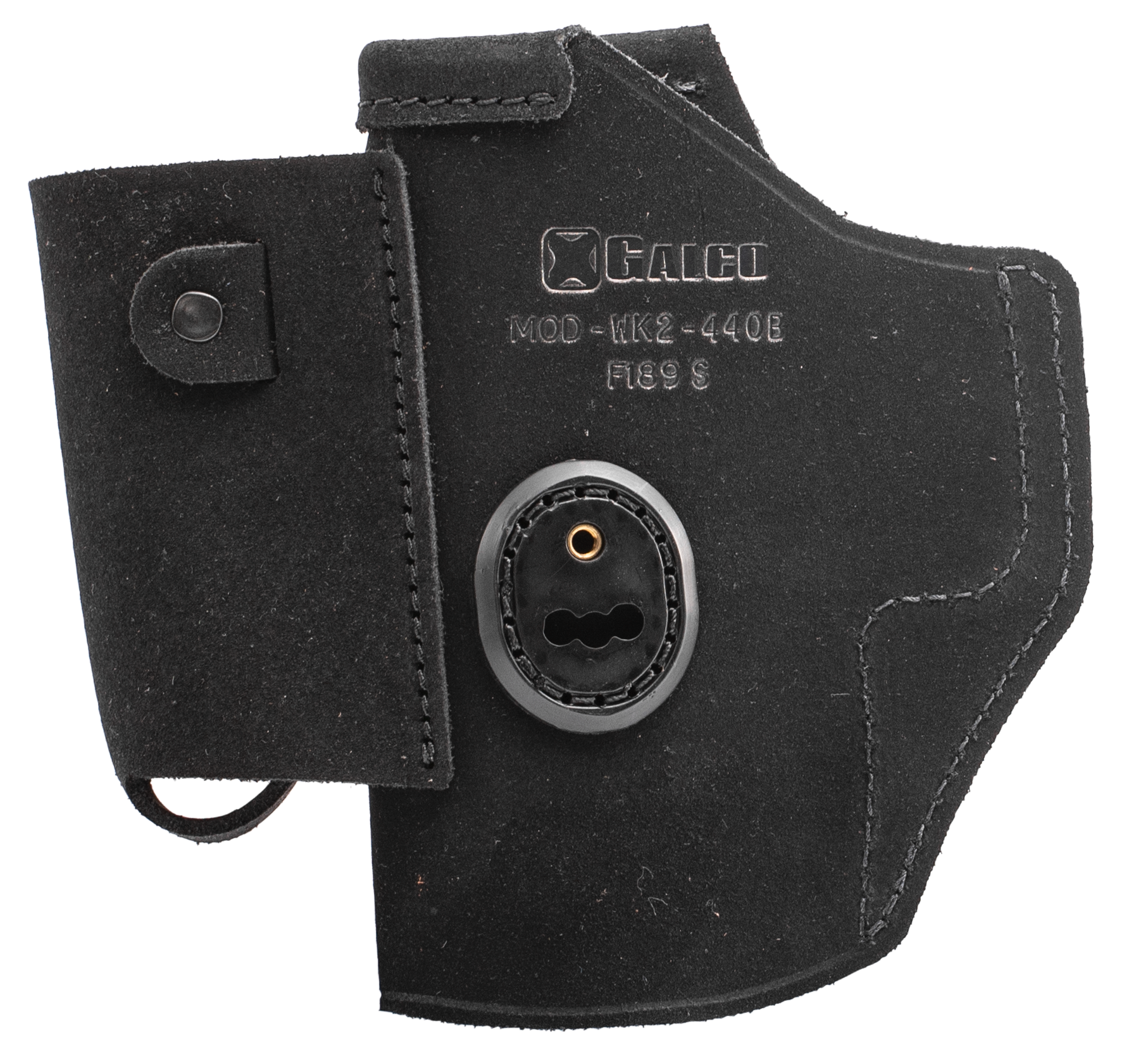 Galco WK2440B WalkAbout 2.0  IWB Black Leather UniClip/Stealth Clip Fits Springfield XD/Mod. 2 Fits 4" Barrel Ambidextrous                                                                              