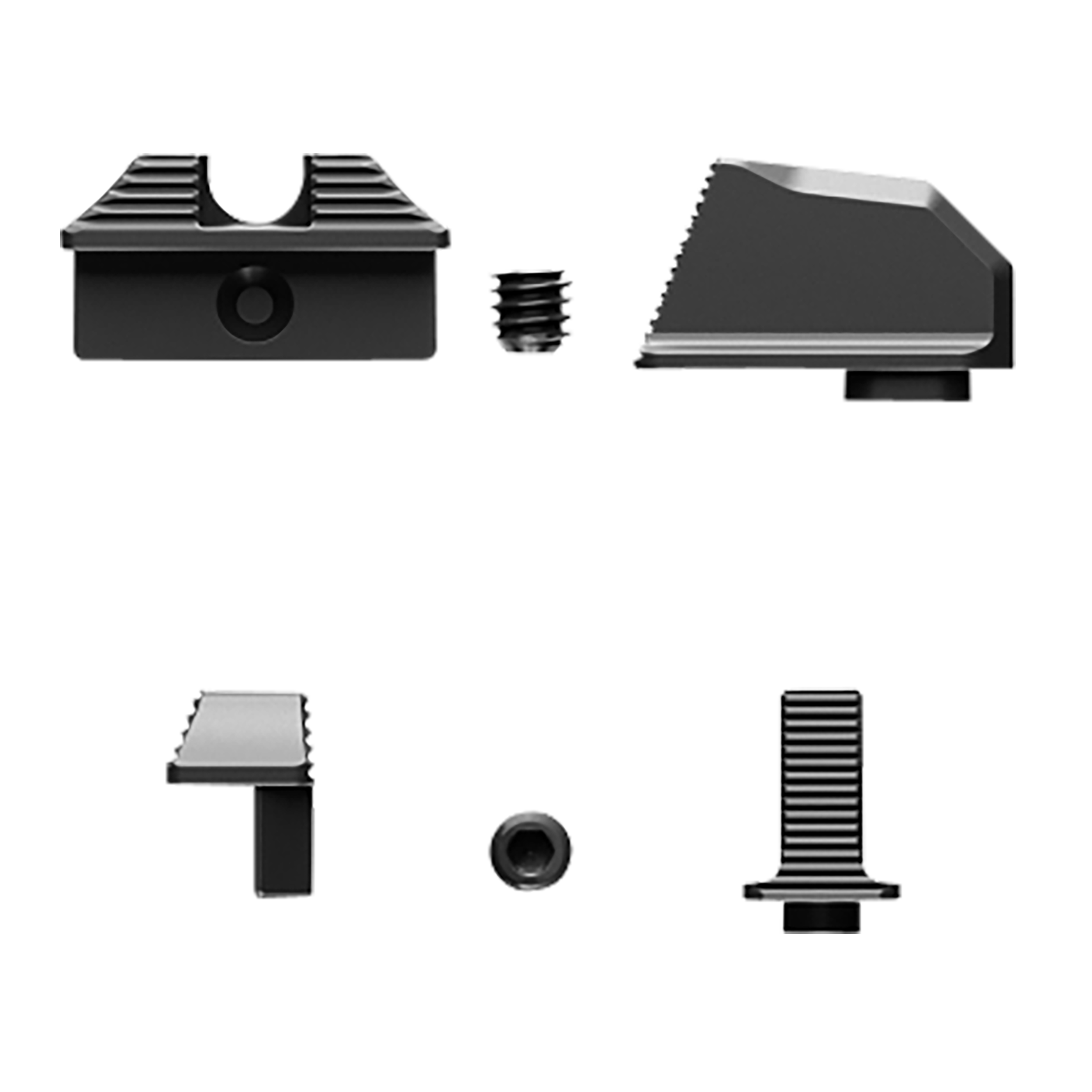 Radian Weapons G9001 Stealth Back-Up Sights Iron Compatible with Glock MOS RMR