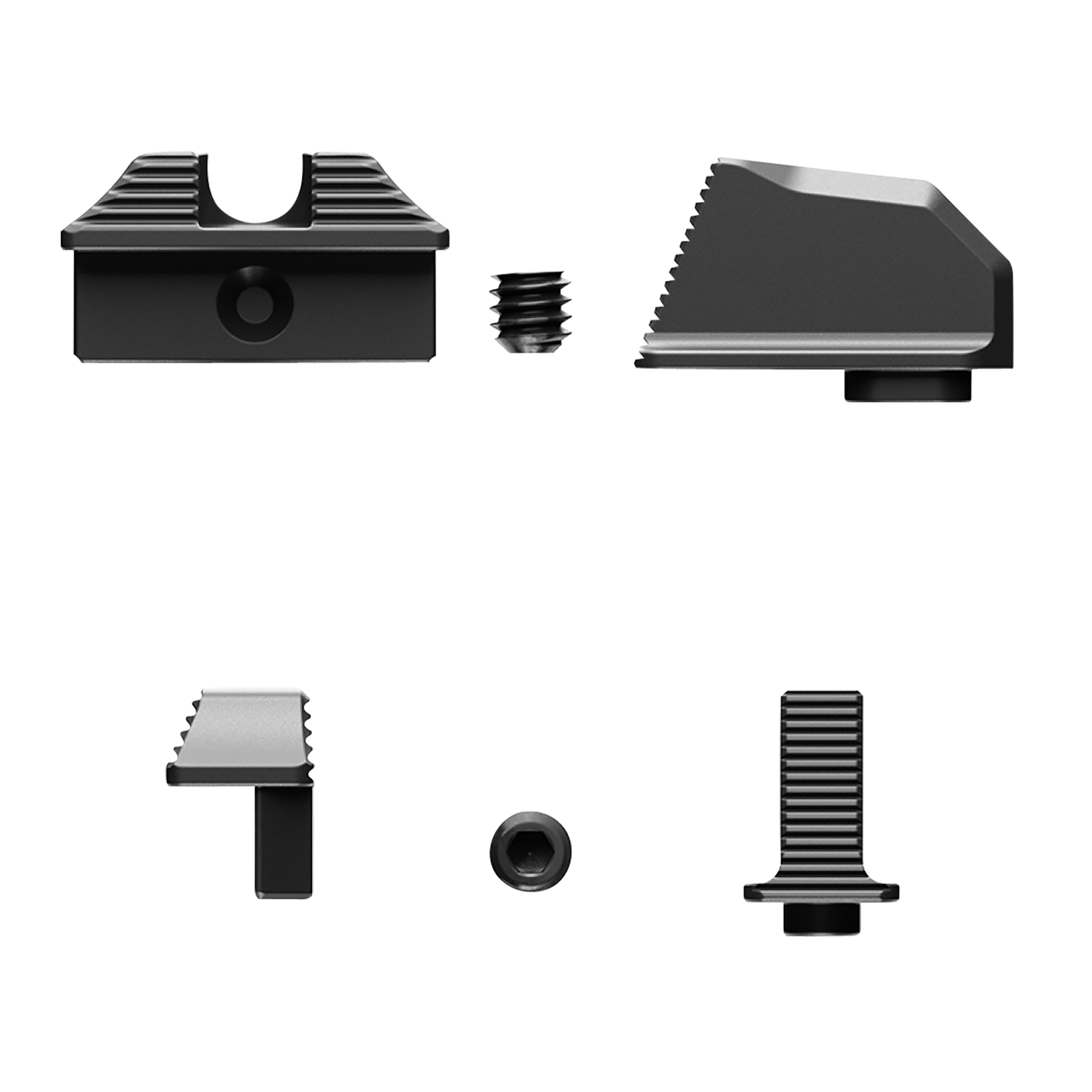 Radian Weapons G9002 Stealth Back-Up Sights Iron Compatible with Glock MOS EPS