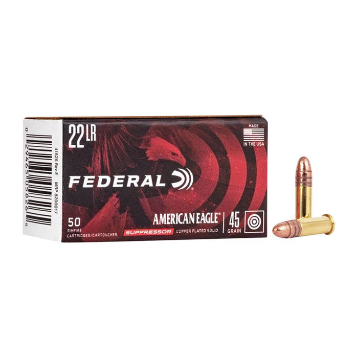 Federal American Eagle 22 Long Rifle Full Metal Jacket 45 Grain 500 Rounds